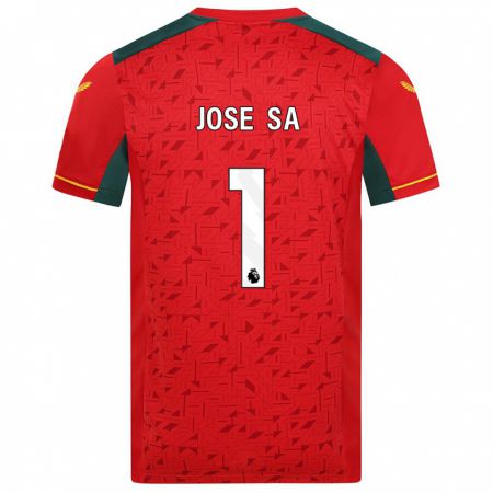 Kandiny Kinder José Sá #1 Rot Auswärtstrikot Trikot 2023/24 T-Shirt