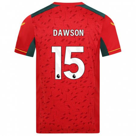 Kandiny Kinder Craig Dawson #15 Rot Auswärtstrikot Trikot 2023/24 T-Shirt