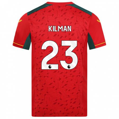 Kandiny Kinder Max Kilman #23 Rot Auswärtstrikot Trikot 2023/24 T-Shirt