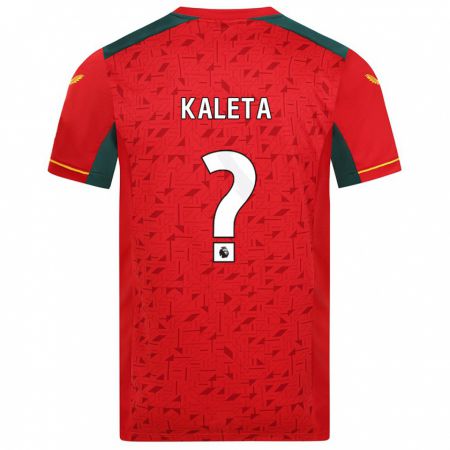 Kandiny Kinder Marvin Kaleta #0 Rot Auswärtstrikot Trikot 2023/24 T-Shirt
