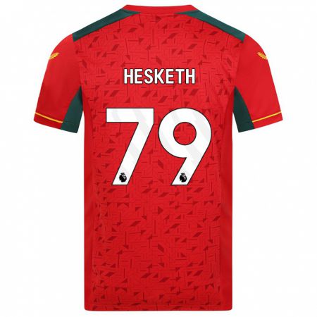 Kandiny Kinder Owen Hesketh #79 Rot Auswärtstrikot Trikot 2023/24 T-Shirt