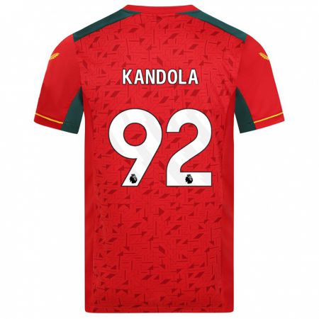 Kandiny Kinder Kam Kandola #92 Rot Auswärtstrikot Trikot 2023/24 T-Shirt