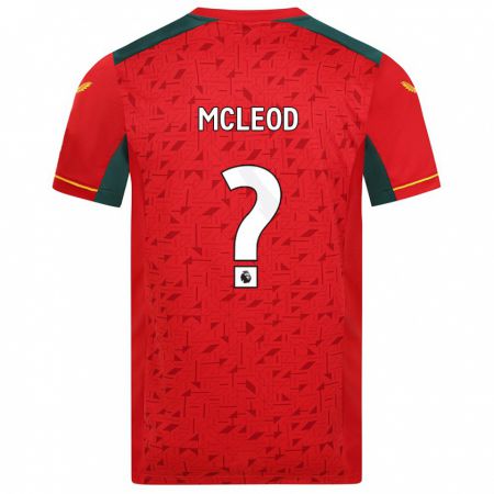 Kandiny Kinder Conor Mcleod #0 Rot Auswärtstrikot Trikot 2023/24 T-Shirt