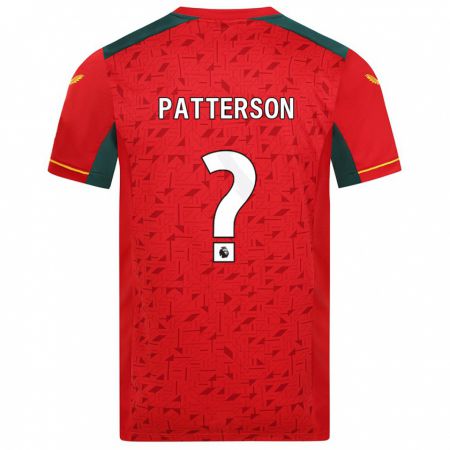 Kandiny Kinder Lennon Patterson #0 Rot Auswärtstrikot Trikot 2023/24 T-Shirt