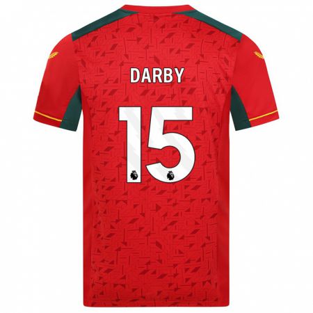 Kandiny Kinder Kelly Darby #15 Rot Auswärtstrikot Trikot 2023/24 T-Shirt