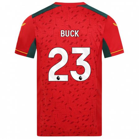 Kandiny Kinder Alex Buck #23 Rot Auswärtstrikot Trikot 2023/24 T-Shirt