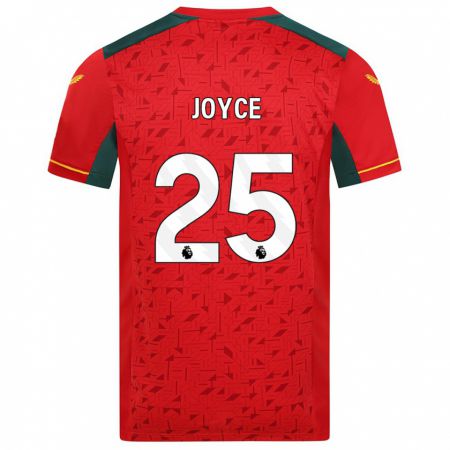Kandiny Kinder Leonie Joyce #25 Rot Auswärtstrikot Trikot 2023/24 T-Shirt