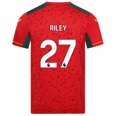Kandiny Kinder Lauren Riley #27 Rot Auswärtstrikot Trikot 2023/24 T-Shirt