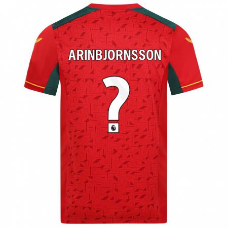 Kandiny Kinder Palmi Arinbjornsson #0 Rot Auswärtstrikot Trikot 2023/24 T-Shirt