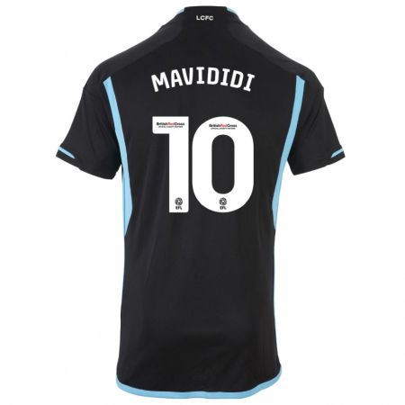 Kandiny Kinder Stephy Mavididi #10 Schwarz Auswärtstrikot Trikot 2023/24 T-Shirt