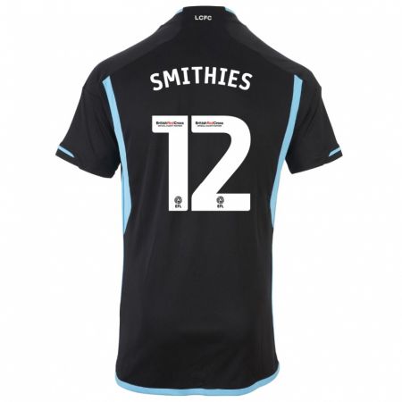 Kandiny Kinder Alex Smithies #12 Schwarz Auswärtstrikot Trikot 2023/24 T-Shirt