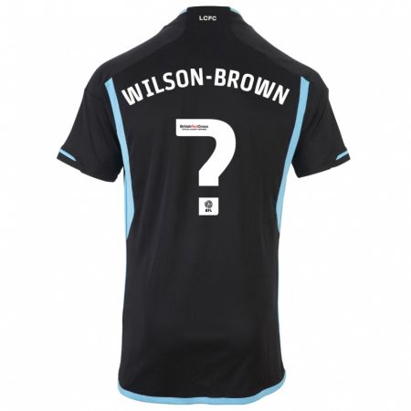 Kandiny Kinder Thomas Wilson-Brown #0 Schwarz Auswärtstrikot Trikot 2023/24 T-Shirt