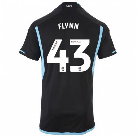 Kandiny Kinder Shane Flynn #43 Schwarz Auswärtstrikot Trikot 2023/24 T-Shirt