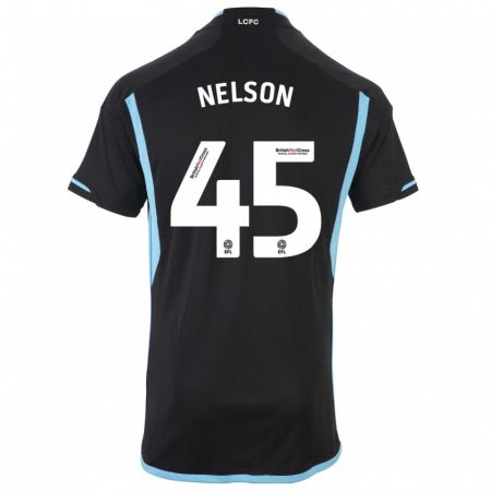 Kandiny Kinder Ben Nelson #45 Schwarz Auswärtstrikot Trikot 2023/24 T-Shirt