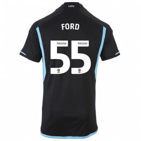 Kandiny Kinder Harvey Godsmark-Ford #55 Schwarz Auswärtstrikot Trikot 2023/24 T-Shirt