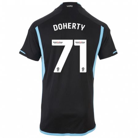 Kandiny Kinder Arlo Doherty #71 Schwarz Auswärtstrikot Trikot 2023/24 T-Shirt