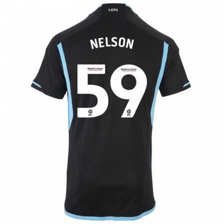 Kandiny Kinder Ronny Nelson #59 Schwarz Auswärtstrikot Trikot 2023/24 T-Shirt