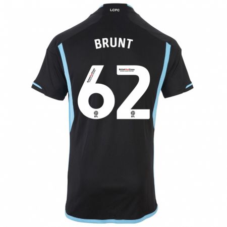 Kandiny Kinder Lewis Brunt #62 Schwarz Auswärtstrikot Trikot 2023/24 T-Shirt