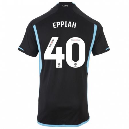 Kandiny Kinder Josh Eppiah #40 Schwarz Auswärtstrikot Trikot 2023/24 T-Shirt