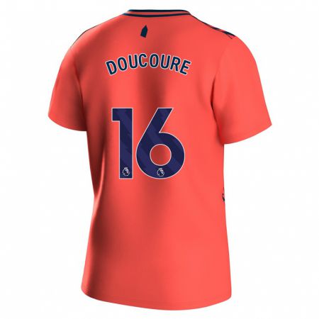 Kandiny Kinder Abdoulaye Doucouré #16 Koralle Auswärtstrikot Trikot 2023/24 T-Shirt