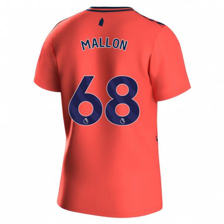 Kandiny Kinder Mathew Mallon #68 Koralle Auswärtstrikot Trikot 2023/24 T-Shirt