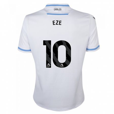 Kandiny Kinder Eberechi Eze #10 Weiß Auswärtstrikot Trikot 2023/24 T-Shirt