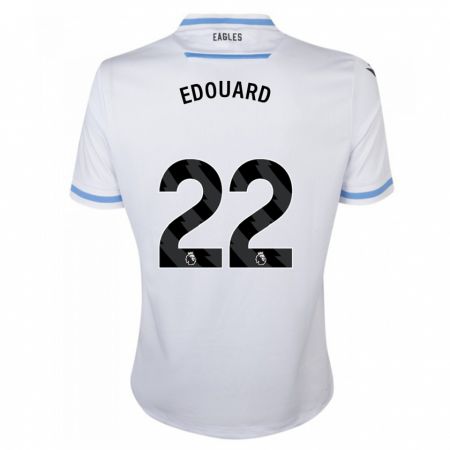 Kandiny Kinder Odsonne Edouard #22 Weiß Auswärtstrikot Trikot 2023/24 T-Shirt