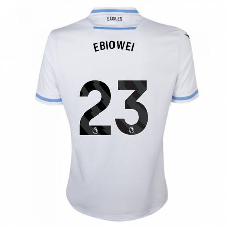 Kandiny Kinder Malcolm Ebiowei #23 Weiß Auswärtstrikot Trikot 2023/24 T-Shirt
