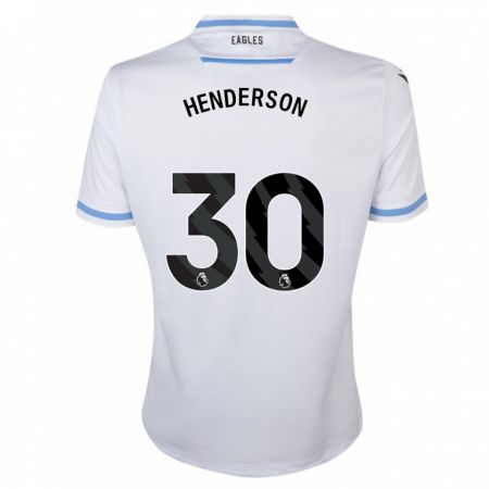 Kandiny Kinder Dean Henderson #30 Weiß Auswärtstrikot Trikot 2023/24 T-Shirt