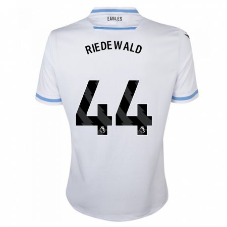 Kandiny Kinder Jairo Riedewald #44 Weiß Auswärtstrikot Trikot 2023/24 T-Shirt