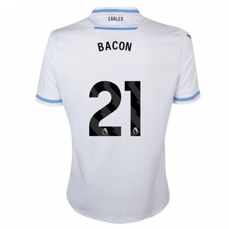 Kandiny Kinder Skye Bacon #21 Weiß Auswärtstrikot Trikot 2023/24 T-Shirt