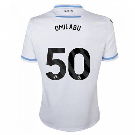Kandiny Kinder David Omilabu #50 Weiß Auswärtstrikot Trikot 2023/24 T-Shirt