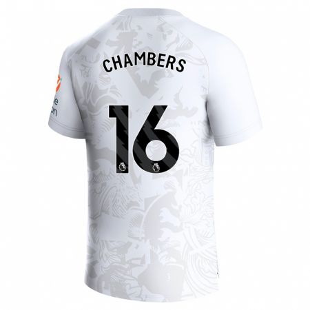 Kandiny Kinder Calum Chambers #16 Weiß Auswärtstrikot Trikot 2023/24 T-Shirt