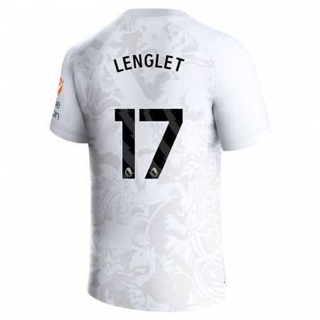 Kandiny Kinder Clément Lenglet #17 Weiß Auswärtstrikot Trikot 2023/24 T-Shirt