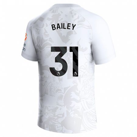 Kandiny Kinder Leon Bailey #31 Weiß Auswärtstrikot Trikot 2023/24 T-Shirt