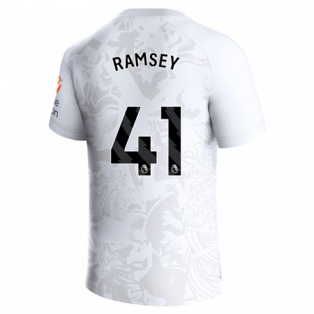 Kandiny Kinder Jacob Ramsey #41 Weiß Auswärtstrikot Trikot 2023/24 T-Shirt