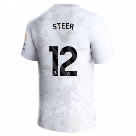Kandiny Kinder Jed Steer #12 Weiß Auswärtstrikot Trikot 2023/24 T-Shirt