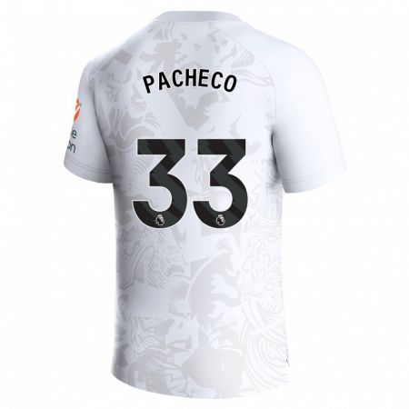 Kandiny Kinder Maz Pacheco #33 Weiß Auswärtstrikot Trikot 2023/24 T-Shirt