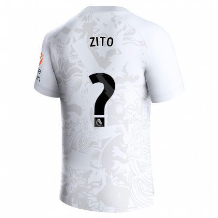 Kandiny Kinder Patrick Zito #0 Weiß Auswärtstrikot Trikot 2023/24 T-Shirt