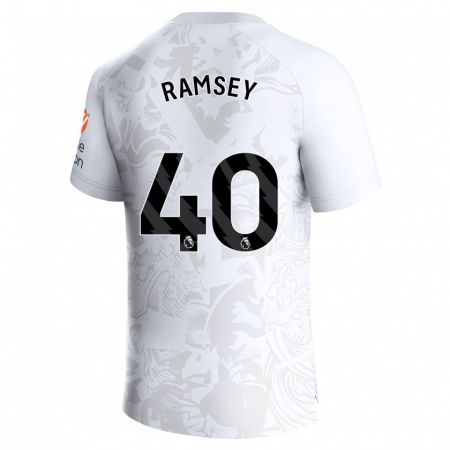 Kandiny Kinder Aaron Ramsey #40 Weiß Auswärtstrikot Trikot 2023/24 T-Shirt