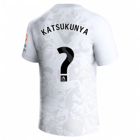 Kandiny Kinder Thierry Katsukunya #0 Weiß Auswärtstrikot Trikot 2023/24 T-Shirt