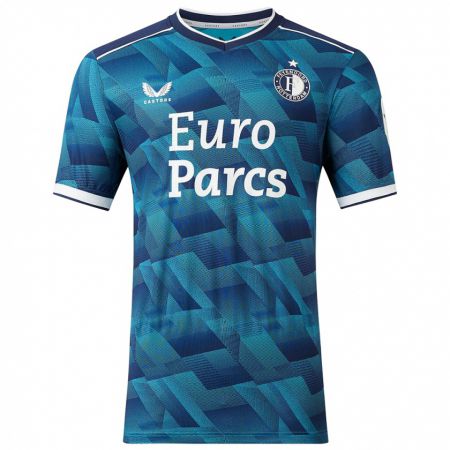 Kandiny Kinder Paris Elmensdorp #47 Blau Auswärtstrikot Trikot 2023/24 T-Shirt