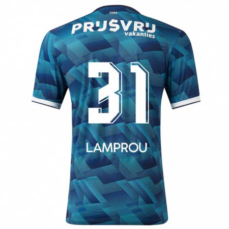 Kandiny Kinder Kostas Lamprou #31 Blau Auswärtstrikot Trikot 2023/24 T-Shirt