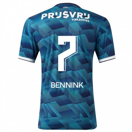 Kandiny Kinder Maxime Bennink #7 Blau Auswärtstrikot Trikot 2023/24 T-Shirt