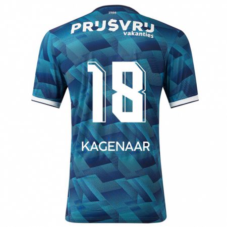 Kandiny Kinder Isa Kagenaar #18 Blau Auswärtstrikot Trikot 2023/24 T-Shirt