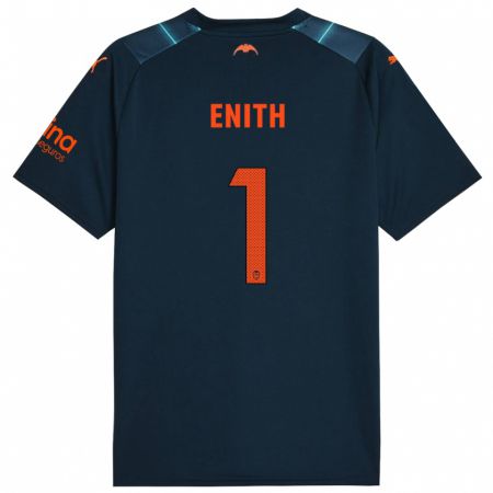 Kandiny Kinder Enith #1 Marineblau Auswärtstrikot Trikot 2023/24 T-Shirt