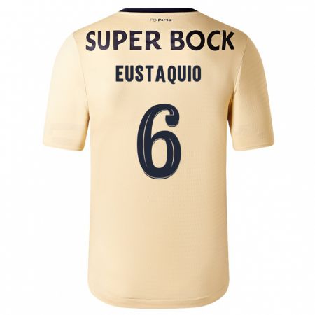 Kandiny Kinder Stephen Eustaquio #6 Beige-Gold Auswärtstrikot Trikot 2023/24 T-Shirt
