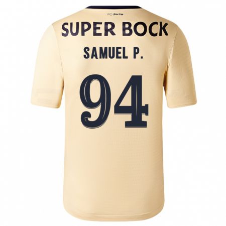 Kandiny Kinder Samuel #94 Beige-Gold Auswärtstrikot Trikot 2023/24 T-Shirt