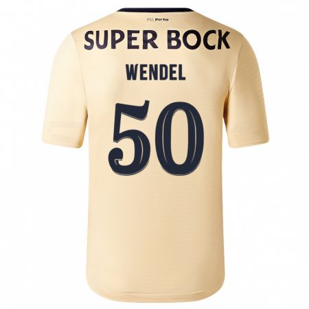 Kandiny Kinder Wendel #50 Beige-Gold Auswärtstrikot Trikot 2023/24 T-Shirt