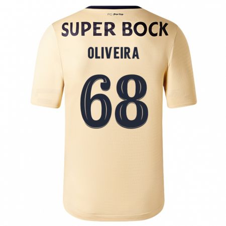 Kandiny Kinder André Oliveira #68 Beige-Gold Auswärtstrikot Trikot 2023/24 T-Shirt